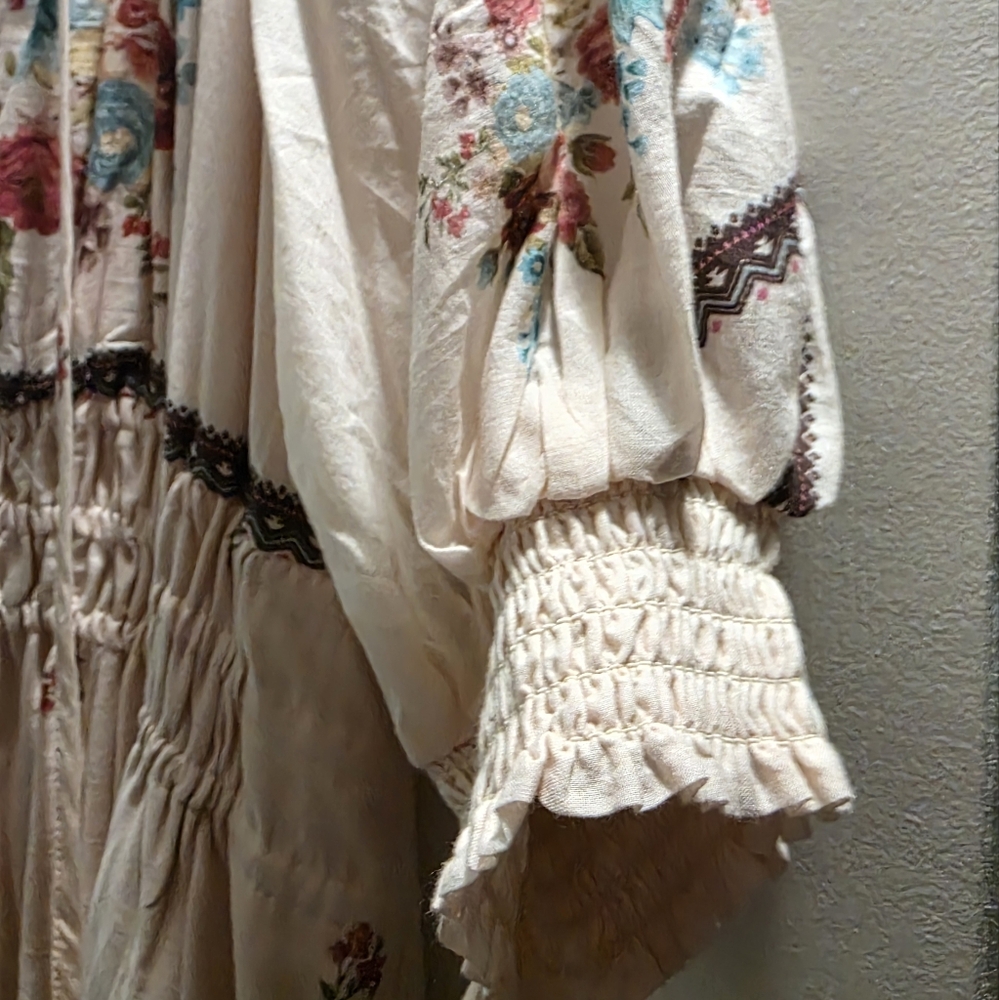 🩷 NWT Anthropologie Somerset Maxi Dress – Boho Floral Size XL - Picture 6 of 11